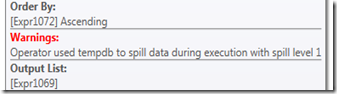 Sort Operation Tooltip in Plan Explorer